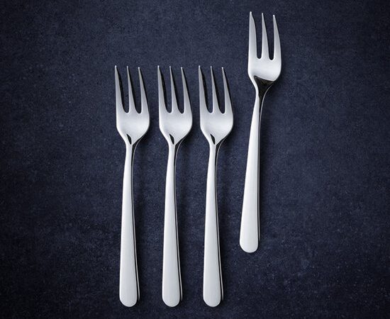 Bovenaanzicht Royal van Kempen & Begeer Taartvorkjes – 4-delig