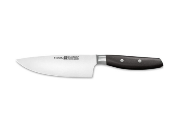 Zijaanzicht Wüsthof Epicure Slate Koksmes – 16 cm